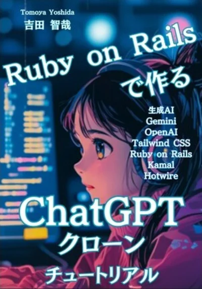Ruby on Railsで作るChatGPTクローンチュートリアル の表紙